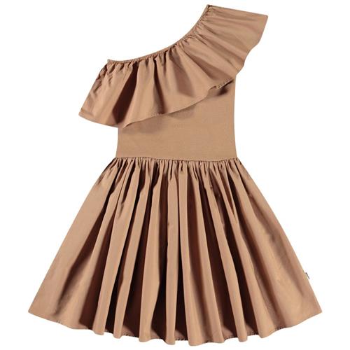 Molo Chloey Short Sleeve Dress Sandalwood 98/104 cm  Brun  98/104 cm  kvinde