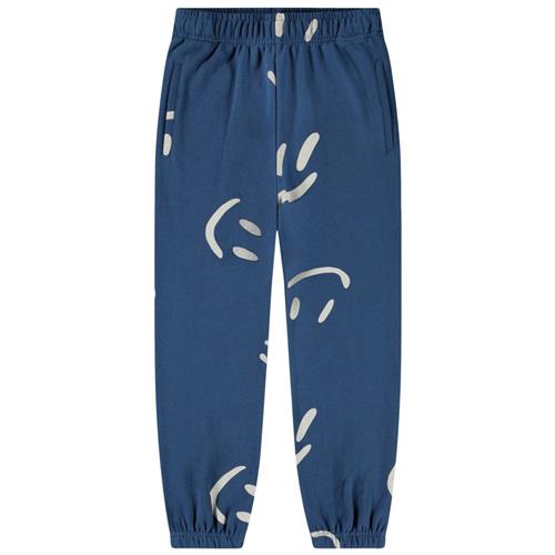 Molo Allen Soft Pants Big Smiles Blue 128 cm  Marineblå  128 cm  mand