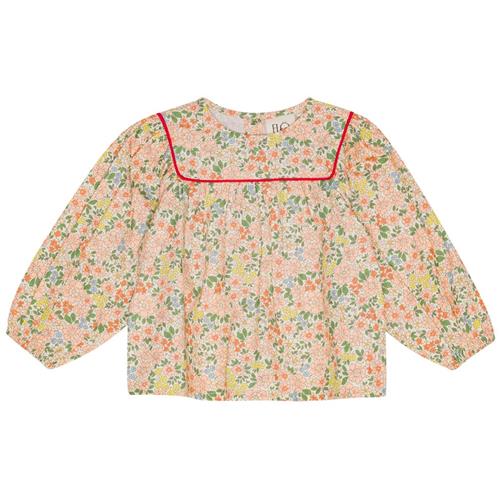 Se Flöss Emma Bluse Spring Flower 98 cm  Beige  98 cm  kvinde ved Babyshop