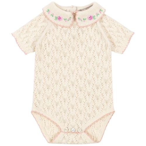 Konges Sløjd Rosier Strikket Romper Cream Off White |  | 12 months