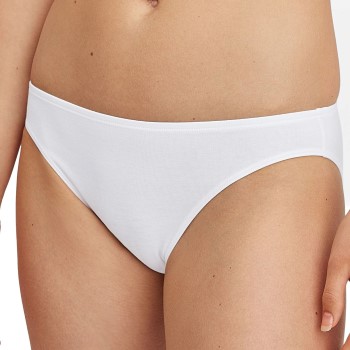 Calida Trusser Essential Cotton Low Cut Brief Hvid bomuld Small Dame