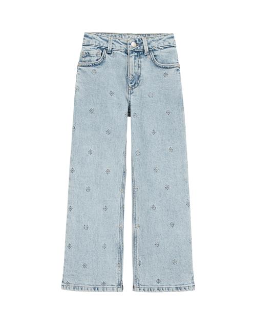 WE Fashion Jeans  lyseblå / gul / hvid