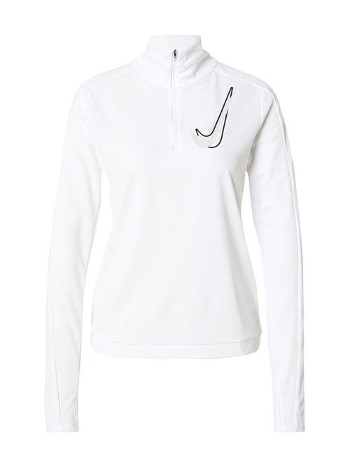 NIKE Funktionsbluse  sort / hvid