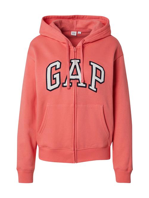 GAP Sweatjakke 'HERITAGE'  hindbær / sort / hvid