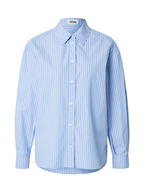 DRYKORN Bluse 'Dhyana'  lyseblå / hvid