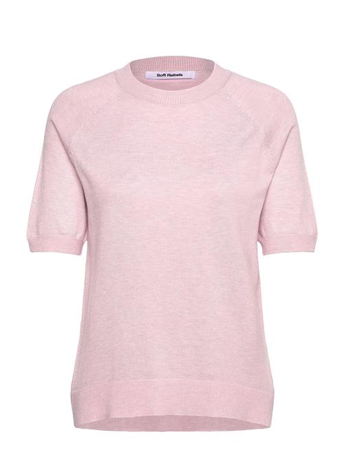 Srmarla Ss O-Neck Knit Soft Rebels Pink