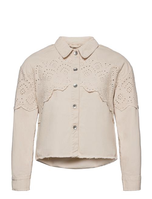 Carelena Crochet Jacket Otw ONLY Carmakoma Beige