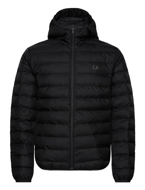 Hooded Insulated Jacket Fred Perry Black