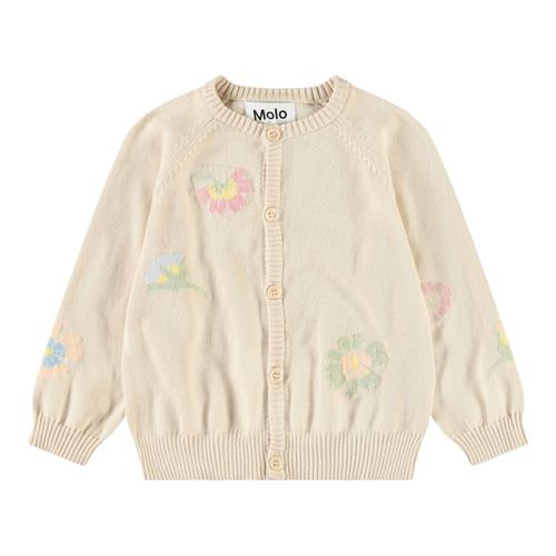 Molo Brody Cardigan Pastel Flora | Beige | 86 cm