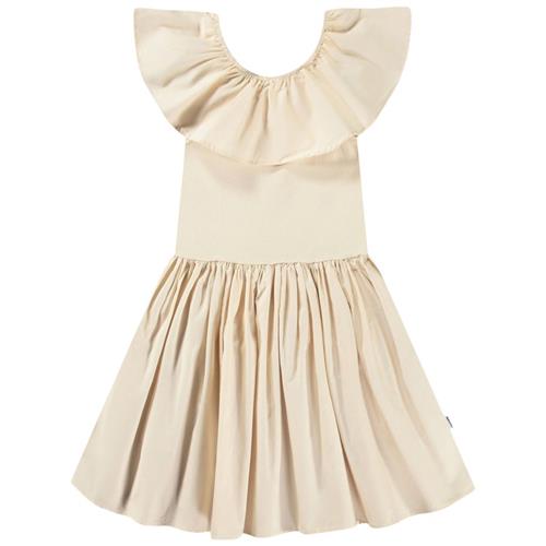 Molo Christal Short Sleeve Dress Brazilian Sand 92/98 cm  Beige  92/98 cm  kvinde