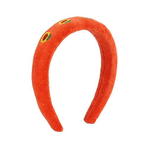 Bobo Choses Sunflower Broderet Pandebånd Af Frotté Red One Size      kvinde