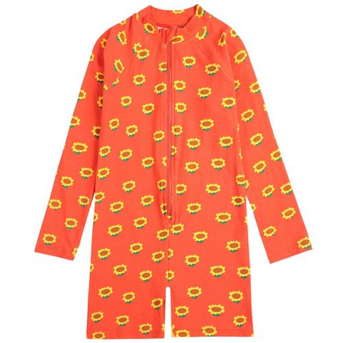 Se Bobo Choses Sunflower All Over Svømme Onesie Red 8-9 Y  Rød  8-9 år  kvinde ved Babyshop