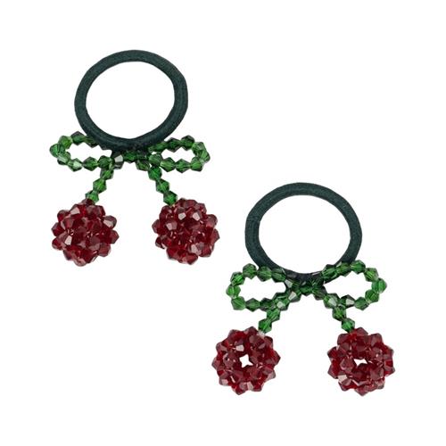 Konges Sløjd 2 Pack Cherry Hårbøjle Red Glitter | Rød | 0