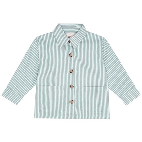 Flöss Birk Overshirt Misty Blue Cloud | Blå | 128 cm