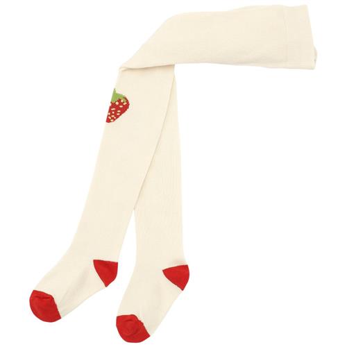 Flöss Strømper Soft White Big Berry | Hvid | 92/98 cm