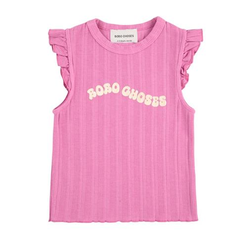 Bobo Choses Wavy Bobo Choses T-shirt Med Flæser Fuchsia 10-11 Y  Lyserød  10-11 år  kvinde