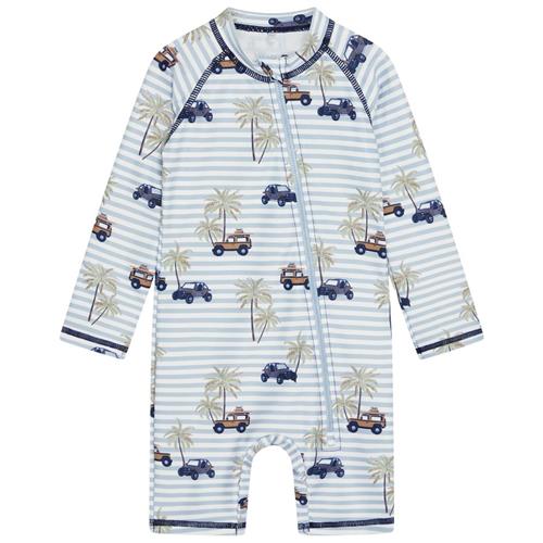 Hust&Claire Malaz UV-dragt White | Blå | 18-24 months