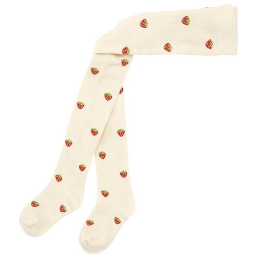 Flöss Strømper Soft White Small Berry | Hvid | 92/98 cm