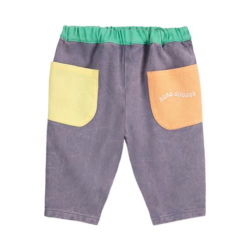 Bobo Choses Color Block Vævede Bukser Multicolor 6 months  Grå  6 måneder  Unisex