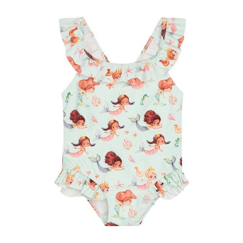 Hust&Claire Madiken Badedragt Wan Blue 9-12 months  Blå  9-12 måneder  kvinde