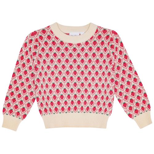 Se Flöss Zuri Sweater Soft White Berry 74 cm  Rød  74 cm  kvinde ved Babyshop