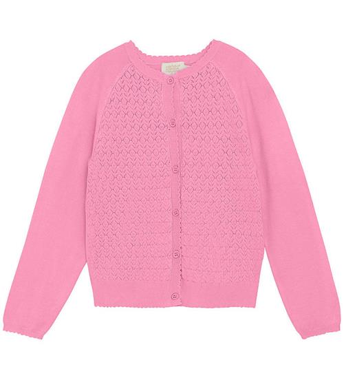 Creamie Cardigan - Pointelle - Rosebloom