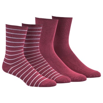 Damella Strømper 2P Bamboo Socks Vinrød  Str 39/42 Dame