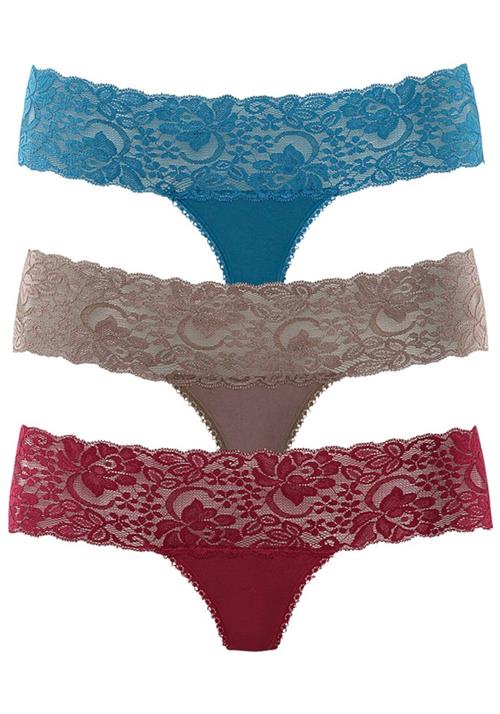 VIVANCE String  taupe / petroleum / bordeaux