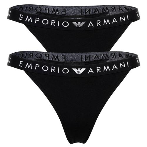 Emporio Armani String  sort / hvid