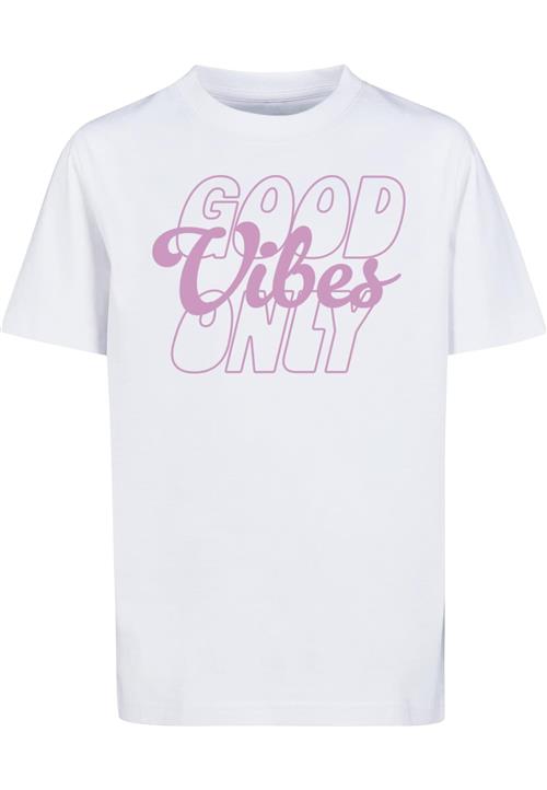 Mister Tee Shirts 'Good Vibes Only'  eosin / hvid