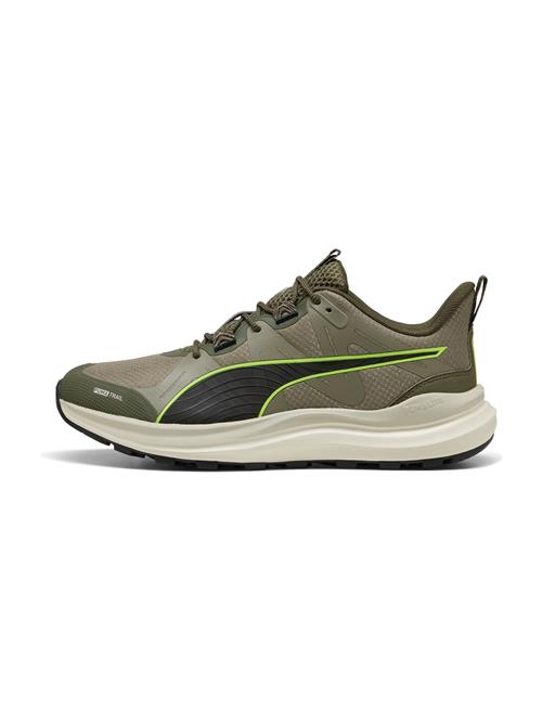 Se PUMA Løbesko 'Reflect Lite'  khaki / neongrøn / sort ved About You