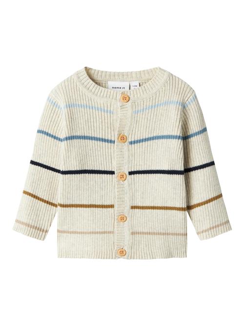 NAME IT Cardigan 'NBMDEMIKKEL'  mørkebeige / blå / natblå