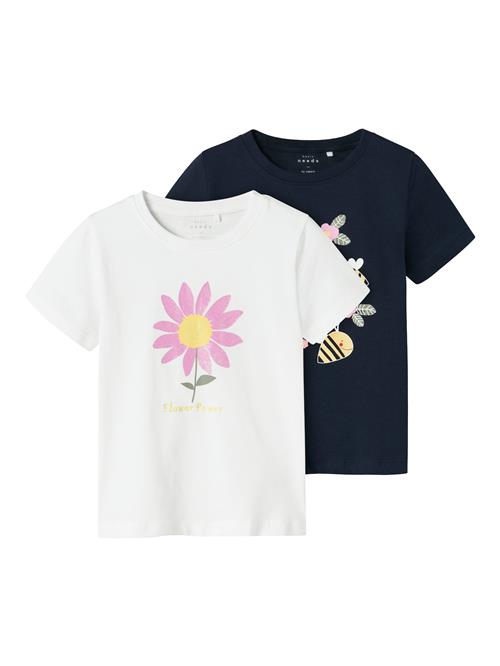 NAME IT Bluser & t-shirts 'NMFVeen'  navy / gul / eosin / hvid
