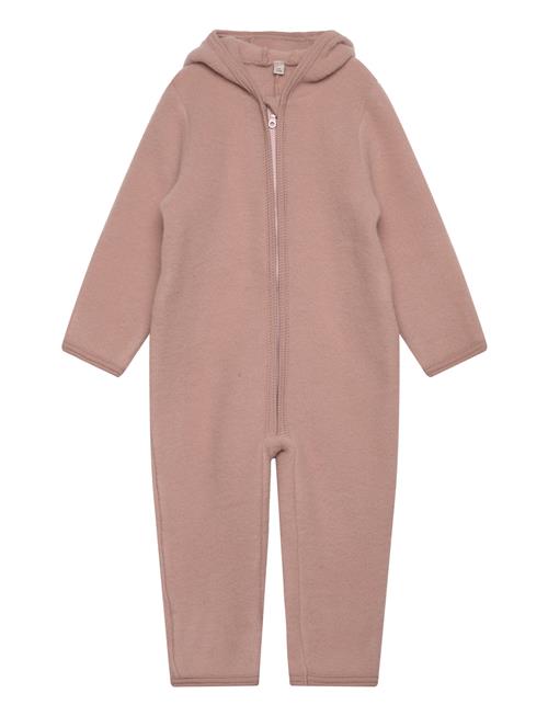 Pram Suit Wool Fleece Huttelihut Pink