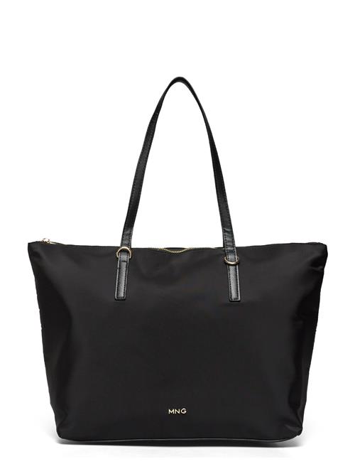 Nylon Shopper Bag Mango Black