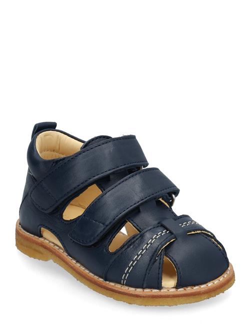 Sandals - Flat - Closed Toe - ANGULUS Navy