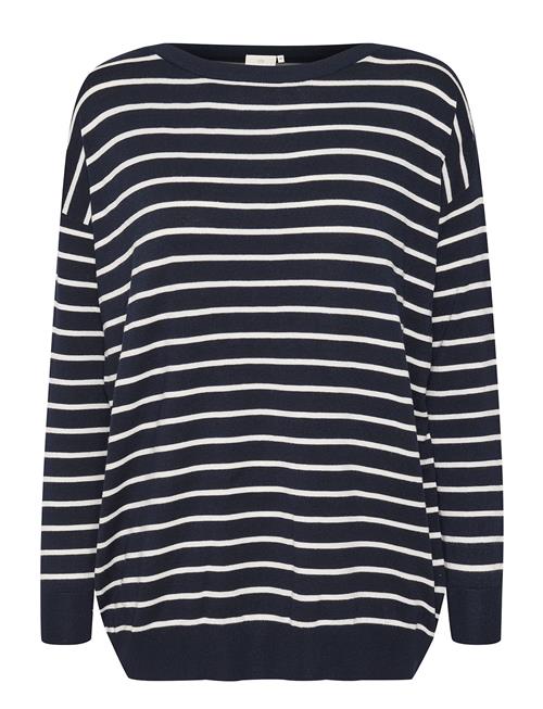 Kalizza Boat Neck Pullover Kaffe Navy