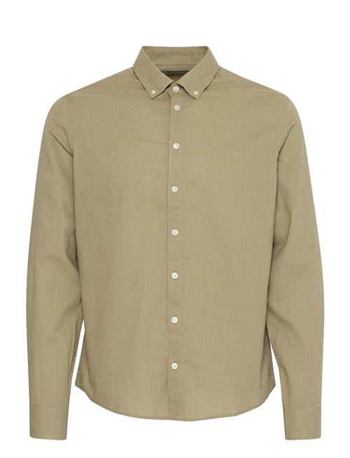 Cfanton 0053 Bd Ls Linen Mix Shirt Casual Friday Khaki