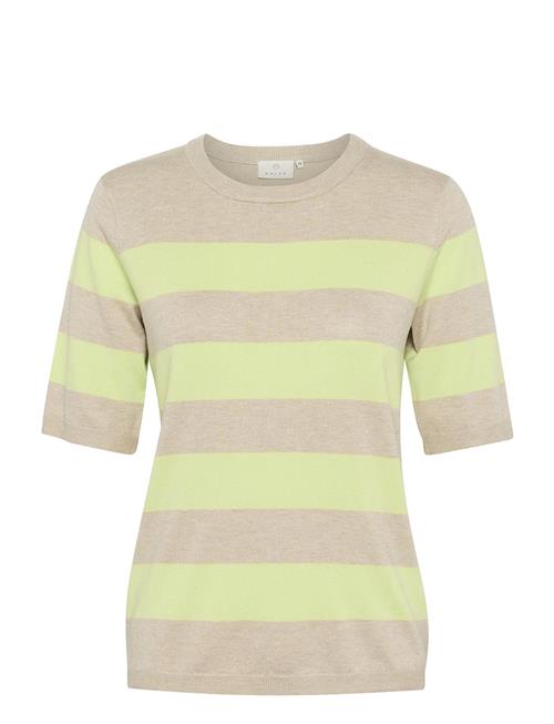 Se Kalizza Striped Knit Kaffe Green ved Booztlet