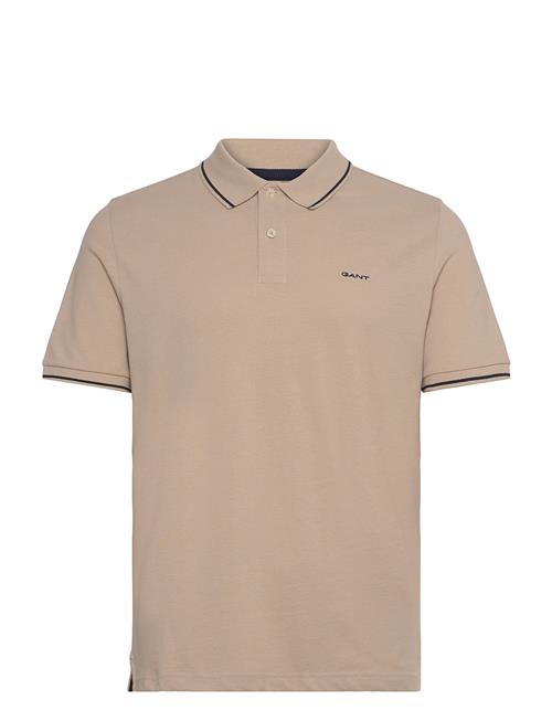 Tipping Ss Pique Polo GANT Beige