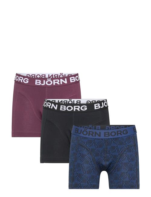 Cotton Stretch Boxer 3P Björn Borg Blue