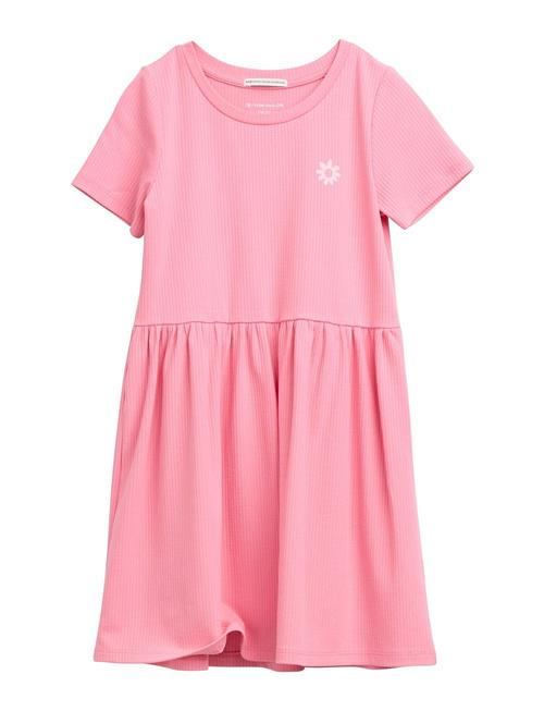 Solid Rib Dress Tom Tailor Pink