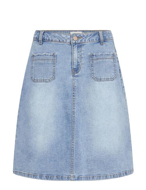 Crjuliette Denim Skirt Cream Blue