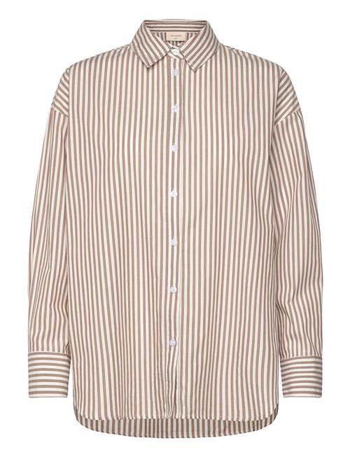 Shirt From Freequent In A Light Material With Stripes. The Shirt Has A Casual De FREE/QUENT Cream