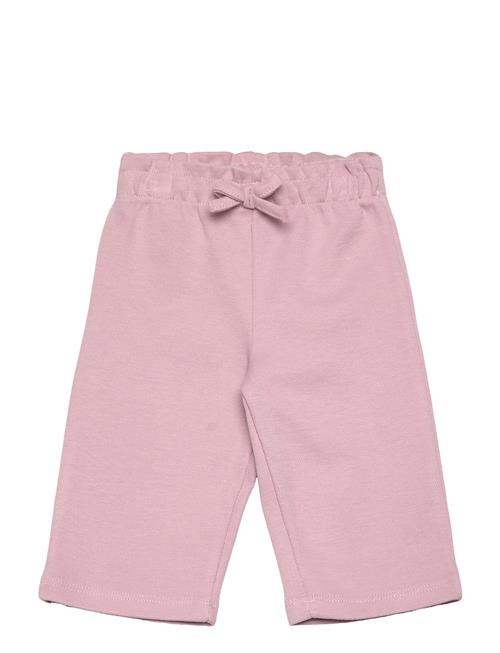 Cotton Pants With Adjustable Drawstring Mango Pink