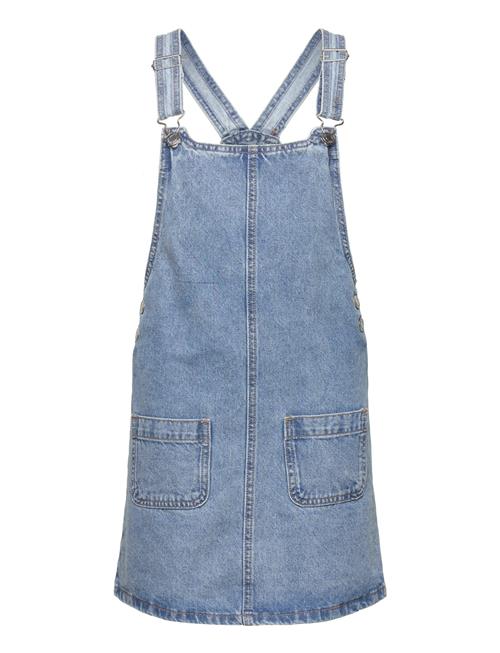 Short Denim Pinafore Mango Blue