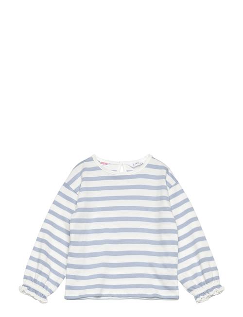 Striped Cotton T-Shirt Mango White