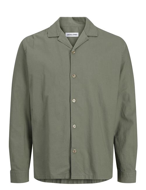 Jack & Jones Jjsummer Resort Shirt Ls Jack & J S Khaki