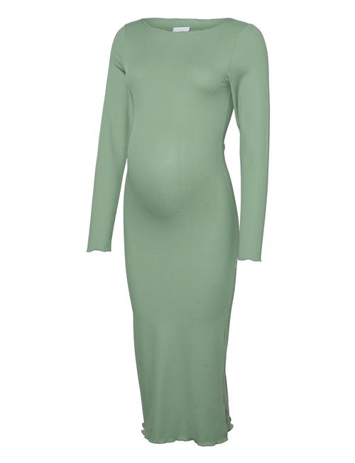 Mlfreya Ls Jrs Midi Dress Mamalicious Green