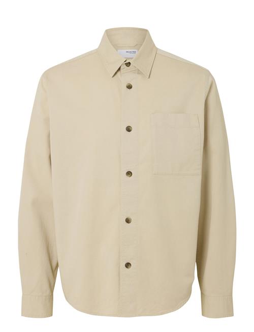 Slhace Thais Overshirt Selected Homme Cream